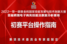 初赛通知—关于组织开展2022一带一路暨金砖大赛之“跨境电子商务技能及数据分析”赛项初赛的通知